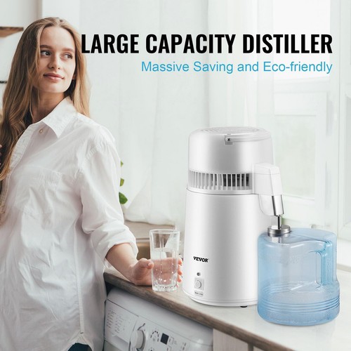 VEVOR Water Distiller, 1.1 Gal Distilled Water Machine, 750W Pure Water Distilli - Picture 6 of 7