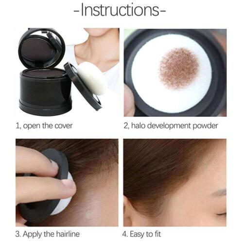 Hair line powder hair colour Edge cover grey Hair Shadow Root Cover Up - Picture 8 of 9