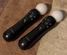 Sony PS3 PS4 Wireless Motion Controller Black Move CECH-ZCM1U + ZCM1E Parts Lot