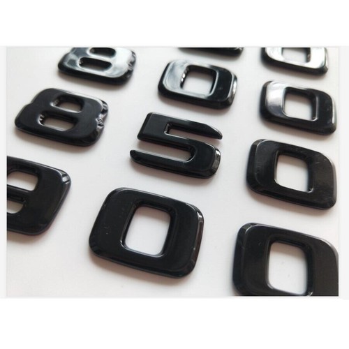 Gloss Black Number Emblem for BRABUS 450 480 500 550 650 680 800 850 880 900 950 - Picture 10 of 12