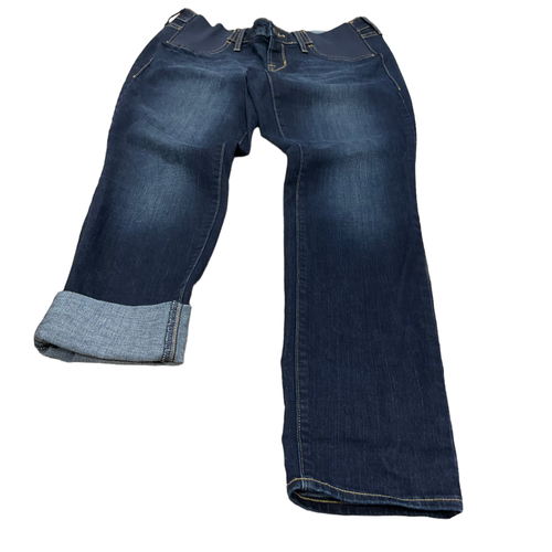 Old Navy Maternity Jeans Skinny Dark Wash Side Panel Women's 10 regular 36X30 - Picture 11 of 12