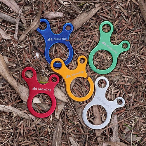 10Pcs Camp Awning Tent Cord Hook Rope Fastener Guy Line Runners Tensioner Hanger - Picture 1 of 20