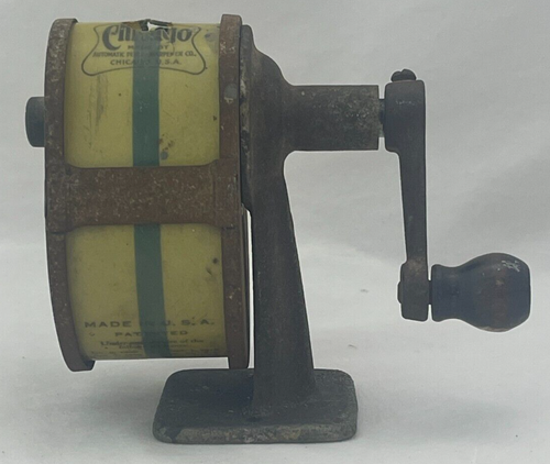 Sacapuntas de pared o mesa 1921 APSCO CHICAGO - Hecho en EE. UU. - Imagen 1 de 7