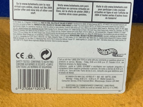 N9-78 HOT WHEELS TREASURE HUNT - AUDACIOUS - 2004 - #111 - WHITE - NIB - Picture 10 of 11
