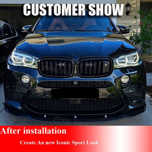 Alerón de parachoques delantero negro brillante para BMW X5M F85 X6M F86 SUV 14-18 - Imagen 3 de 13