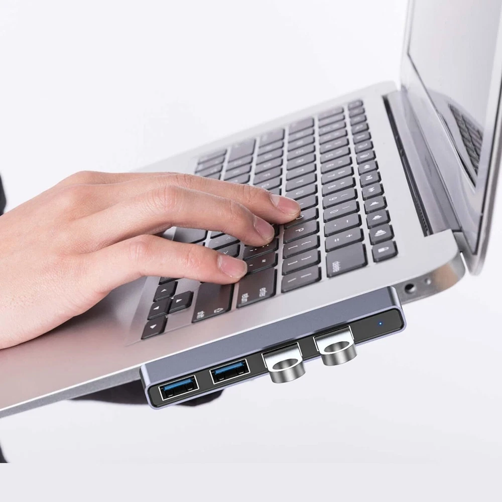 4-Port USB Hub with 3 USB 2.0 & 1 USB 3.0 for Laptop
