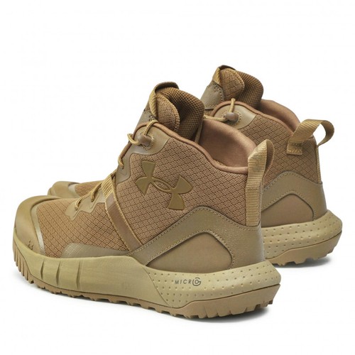 Men's Under Armour Micro G® Valsetz Mid Tactical Boots Brown UA 3023741-200 - Picture 10 of 12