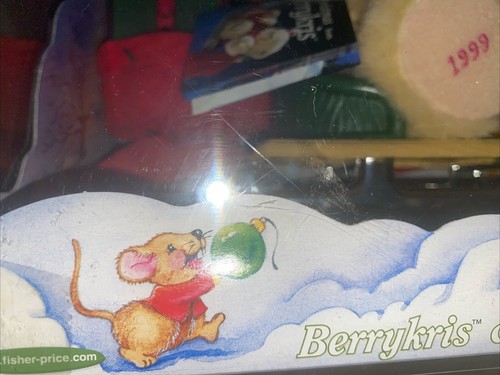 Vintage 1999 Fisher Price Briarberry Collection Bear Berrykris & Sleigh - - Neu - Bild 6 von 10