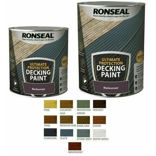 Ronseal ULTIMATE Decking Paint Revive Rescue Protect Deck Wood eBay