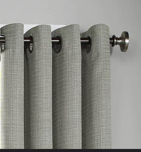 Eclipse Blackout Grommet Curtain 52 in x 84 long 2 Panels Sage Green NEW - Picture 2 of 12