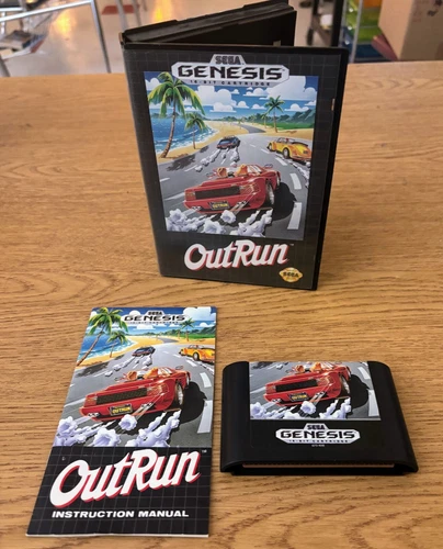 OutRun (Sega Genesis, 1991) Complete in Box CIB