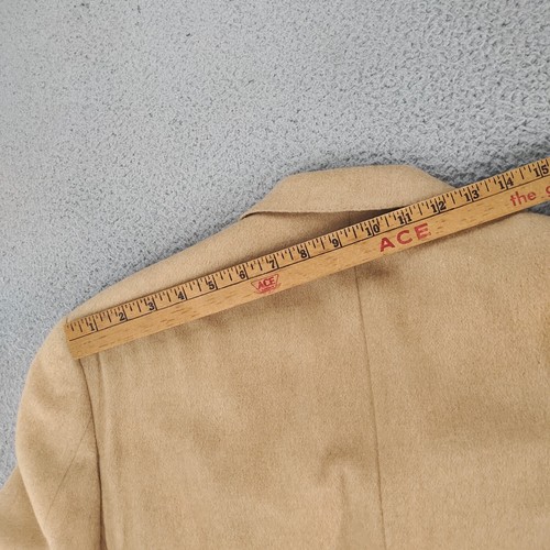 Ralph Lauren Jacket Mens 42L Tan Camel Hair Single Breasted Notch Lapel Blazer - Picture 12 of 24