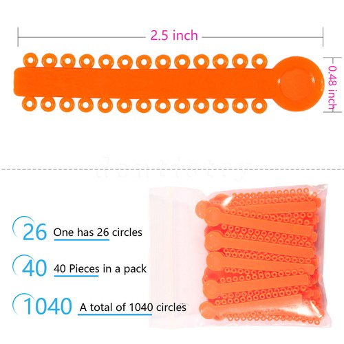 1040 Pcs Dental Ortodoncia Elástico Ligaduras Bandas de Goma para Brackets - 第 108/407 張圖片