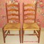 tell city ladderback side dining room chairs andover maple wood 2312 set if 2