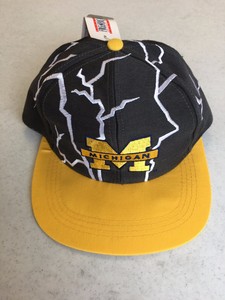 YOUTH-MICHIGAN-WOLVERINES-GO-BLUE-YOUTH-MULTICOLOR-FLAT-BRIM-SNAPBACK-HAT