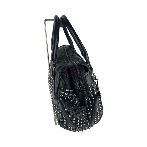 Burberry Black Studded Leather Edenham Bag - Picture 5 of 7