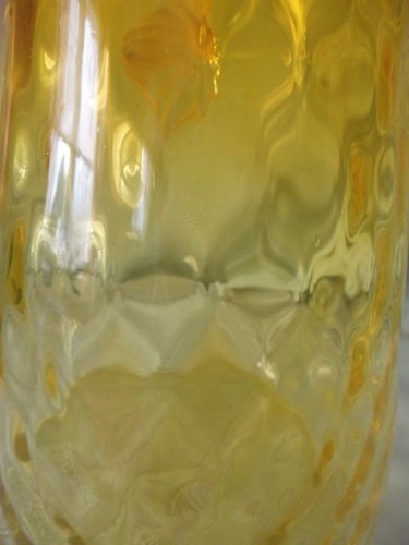 Venetian Canary Yellow Glass Pitcher Jug Vaseline Ribboned Handle 11-1/2" T Rare - Picture 9 of 11