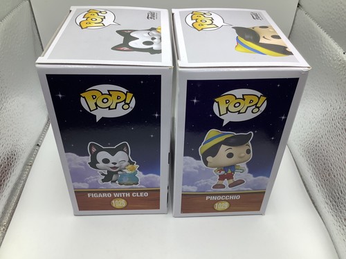Disney’s Pinocchio Funko Pops! Figaro With Cleo #1025 & Pinocchio #1029 - Picture 5 of 13