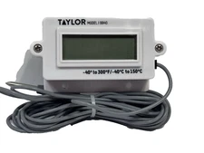 Taylor Model 9940 -40-300 deg F Digital Panel Mount Thermometer 10' Lead w/Probe