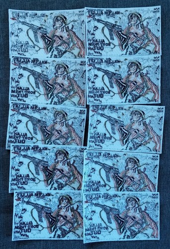 Lot of 10 ~ KILL 'EM ALL ~ NOS Embroidered Iron On Military Biker Patches - Bild 5 von 5