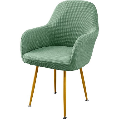 Solid Color Armrest Chairs Office High Chair Curved Back Make Up Seat Elastic UK - Picture 15 of 32