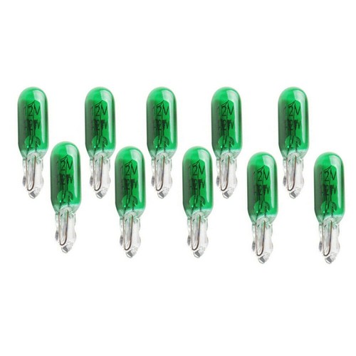 T5 Car Interior Dashboard Light Panel Gauge Halogen Lamp Bulbs Green Accessories - Picture 8 of 9