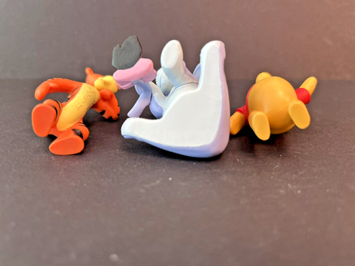Disney's Winnie the Pooh, plastic figurines, 2" tall, Tigger, Eeyore, Pooh, RARE - Picture 7 of 8