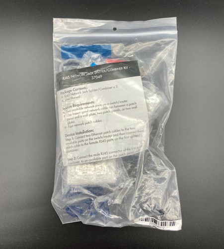 C2G Ethernet RJ45 Netzwerk Klinke Splitter Kit - Ideal zum Anschluss von 2 Geräten - Bild 3 von 4