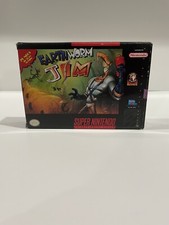 Earthworm Jim (SNES , 1994) COMPLETE WITH EVERYTHING Cartridge Still In Bag