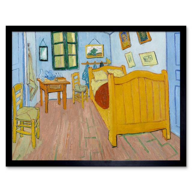 Van Gogh The Bedroom Wall Art Print Framed 12x16 | eBay