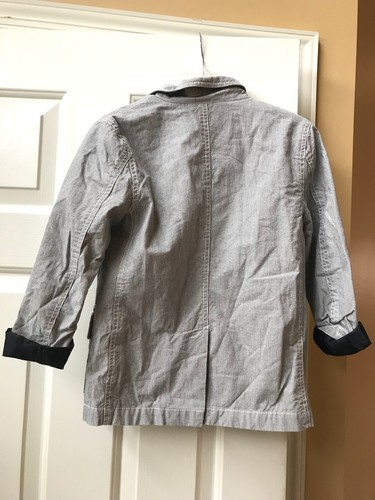 Gap Seersucker Blazer Jacket Boys Size S 6/7 - Picture 4 of 7