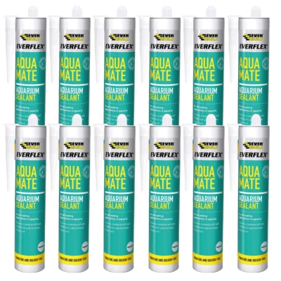 Sika Aqua Mate | Aquaria Aquarium Pond Silicone Sealant Clear Fish Tank Safe