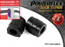 Powerflex Black Front Arb Buchsen 24mm für Alfa Romeo 159 2005-2011