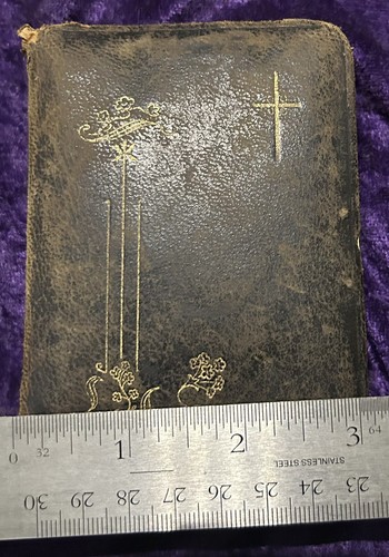 1905 Small/Pocket Size Bible Written In Polish. Leather Bound. - Picture 22 of 24