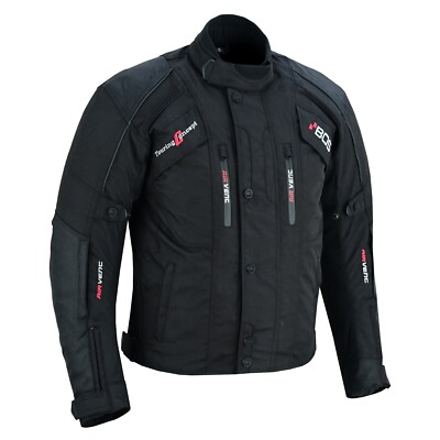 Motorcycle Jacket Coat with Protectors Textile Motorbike Biker Urban Jacket