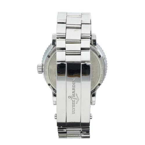 Ulysse Nardin Maxi Marine 263-51 40 mm Steel White Dial Automatic Men's Watch - Picture 4 of 6