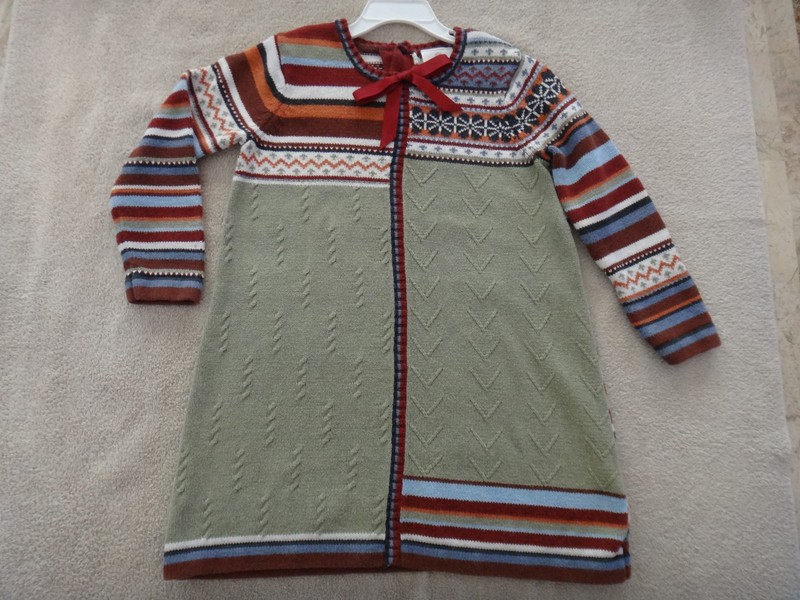 REDUCED! Free Ship! Hannah Anderson Long Slv Cotton Sweater Dress Sze 110 US 5/6