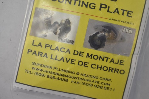 Schlauch Bibb Montageplatte Set Dreieck Wasserhahn Fix lose Schwellerhahn Ersatz - Bild 3 von 5