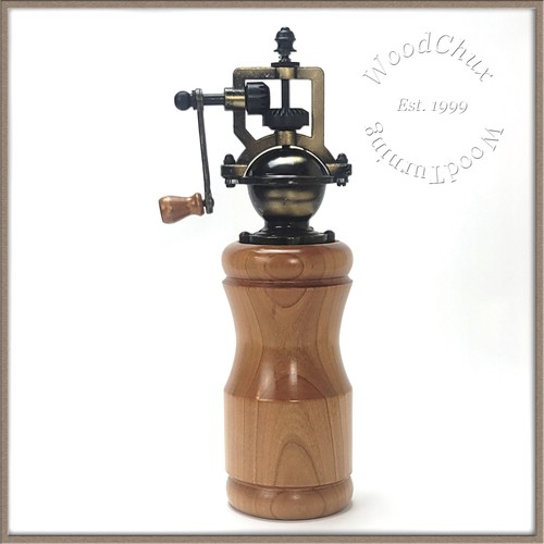 Pepper Mill Grinder Peppermill Old Fasion  Wood Wooden Handmade Many Options! - Picture 33 of 188