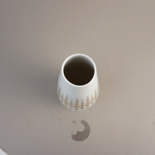 ALKA-Kunst Vase, "Isabell" Staffelstein Mit Goldenen Punkten Porzellan ca.25 cm - Picture 10 of 15