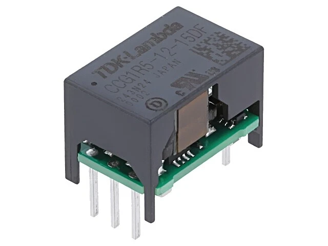 CCG1R5-12-15DF Wandler: DC/DC 1,5W UEing: 4,5-18VDC UAusg: 15VDC UAusg2: -15VDC - Bild 1 von 1