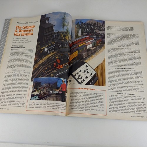 Model Railroader Magazine Feb 1992 Vol 59 No 2 Colorado & Western, Flatcar - Picture 7 of 12