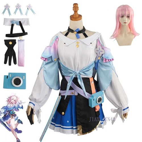 Honkai: Star Rail March 7th Game Performance Cosplay Dress Costume Anime Outfit