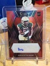 2023 SELECT DRAFT PICKS DEWAYNE MCBRIDE RED X-FACTOR AUTO RC UAB VIKINGS NICE