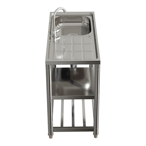 Catering Sink Commercial Kitchen Stainless Steel Double/Single Bowl Drainer Unit - Picture 77 of 79
