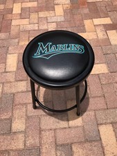 Florida Marlins Game Used Clubhouse Locker Room Stool