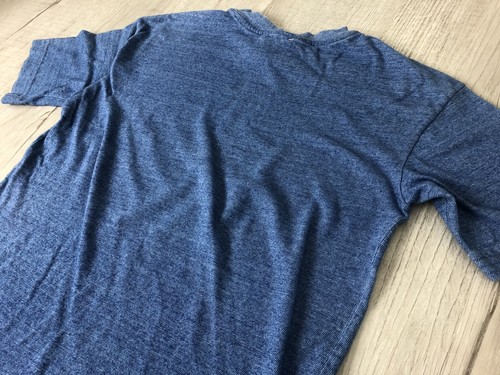 DKNY Shirt Blue Crewneck Logo T 100% Cotton Made In USA Womens Size Medium - Picture 8 of 11