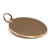 Kaedesigns Full Solid Genuine 9ct Huge Large Rose Gold Oval Shield Pendant