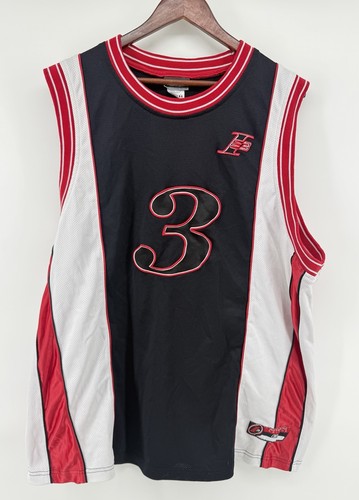 VNTG Y2K Allen Iverson Limited Edition #3 Reebok Trikot Schwarz Rot Herren XL - Bild 2 von 8