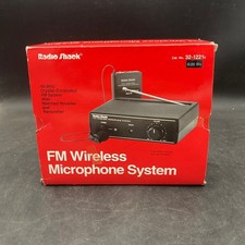 Radio Shack 32-1221 FM Wireless Microphone System Tested and Working